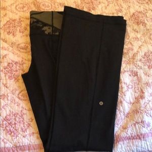 Lululemon long wide band yoga pants